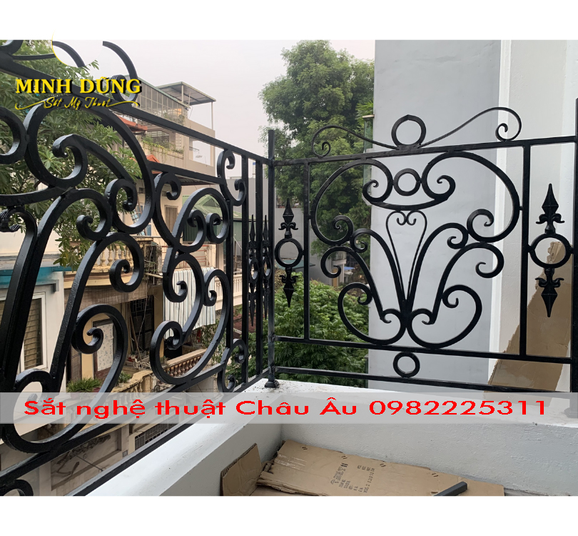 Những mẫu lan can sắt mỹ thuật đẹp sắt mỹ thuật lan can