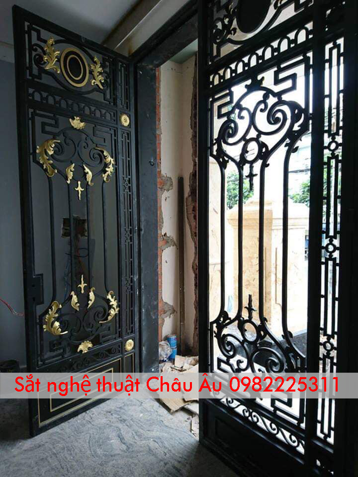 Cửa Cổng Sắt Mỹ Thuật Đẹp Tại Bắc Giang
