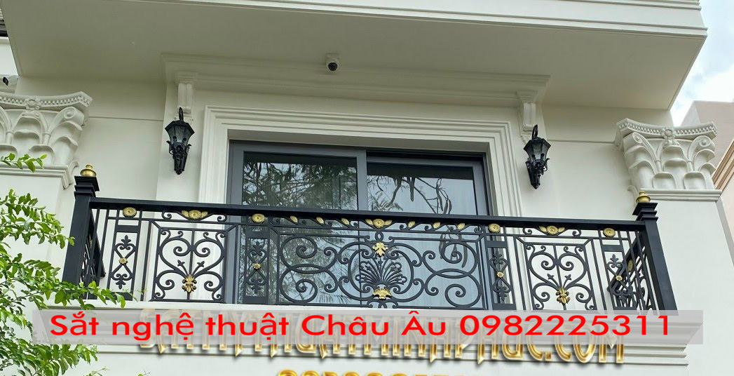 Mẫu lan can sắt nghệ thuật đẹp Mẫu lan can sắt nghệ thuật đẹp