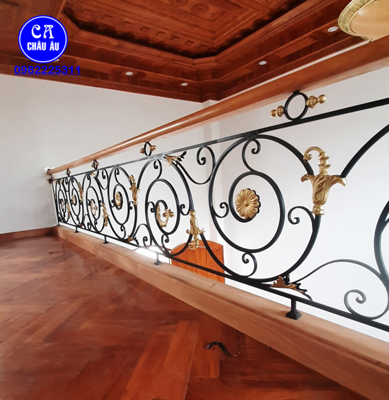 lan can cầu thang sắt cao cấp