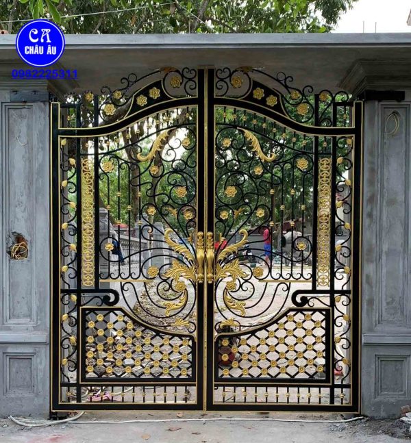 cửa cổng sắt mỹ thuật