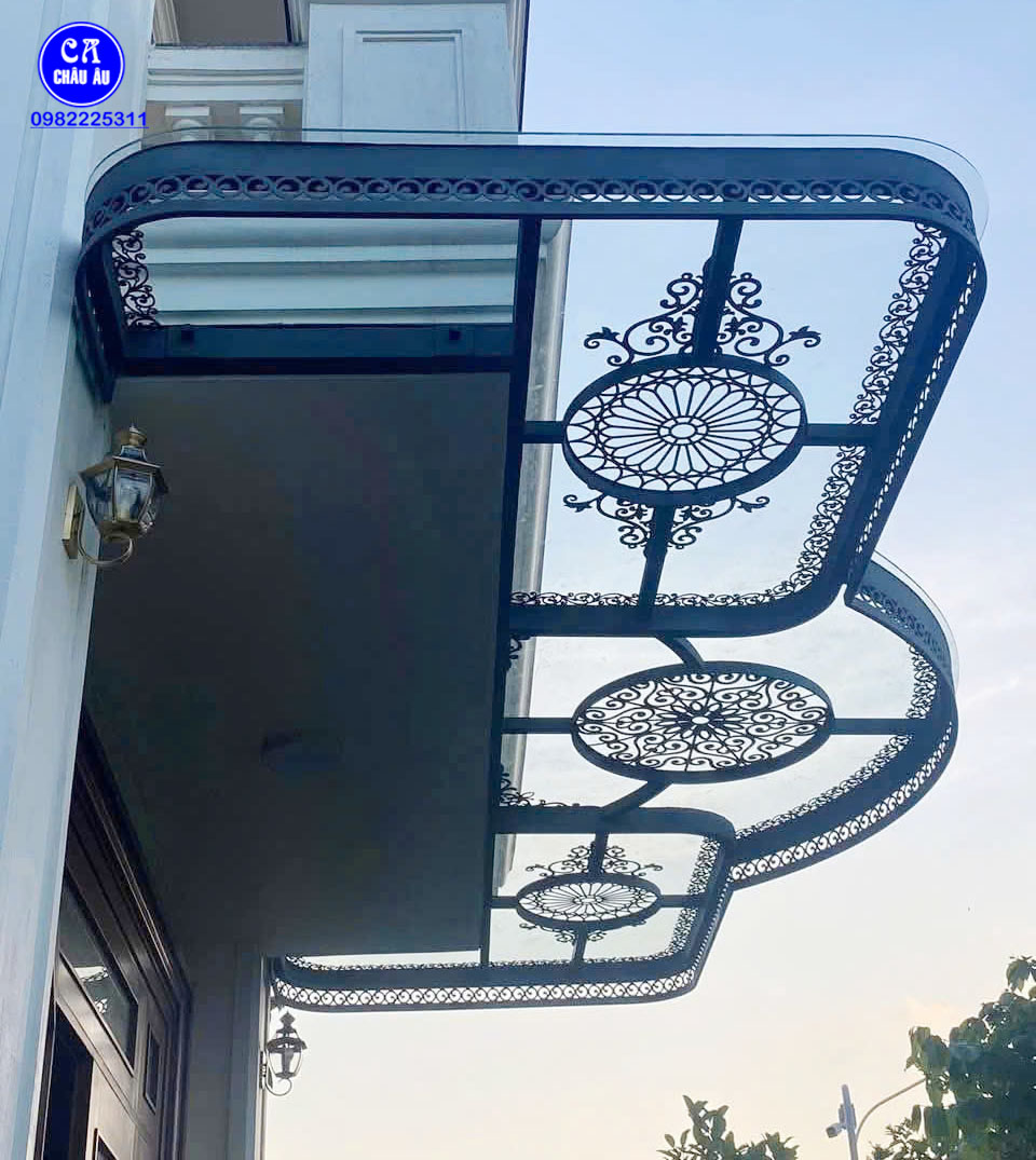 Mái kính sắt nghệ thuật nhà hiện đại Mái kính sắt nghệ thuật nhà hiện đại