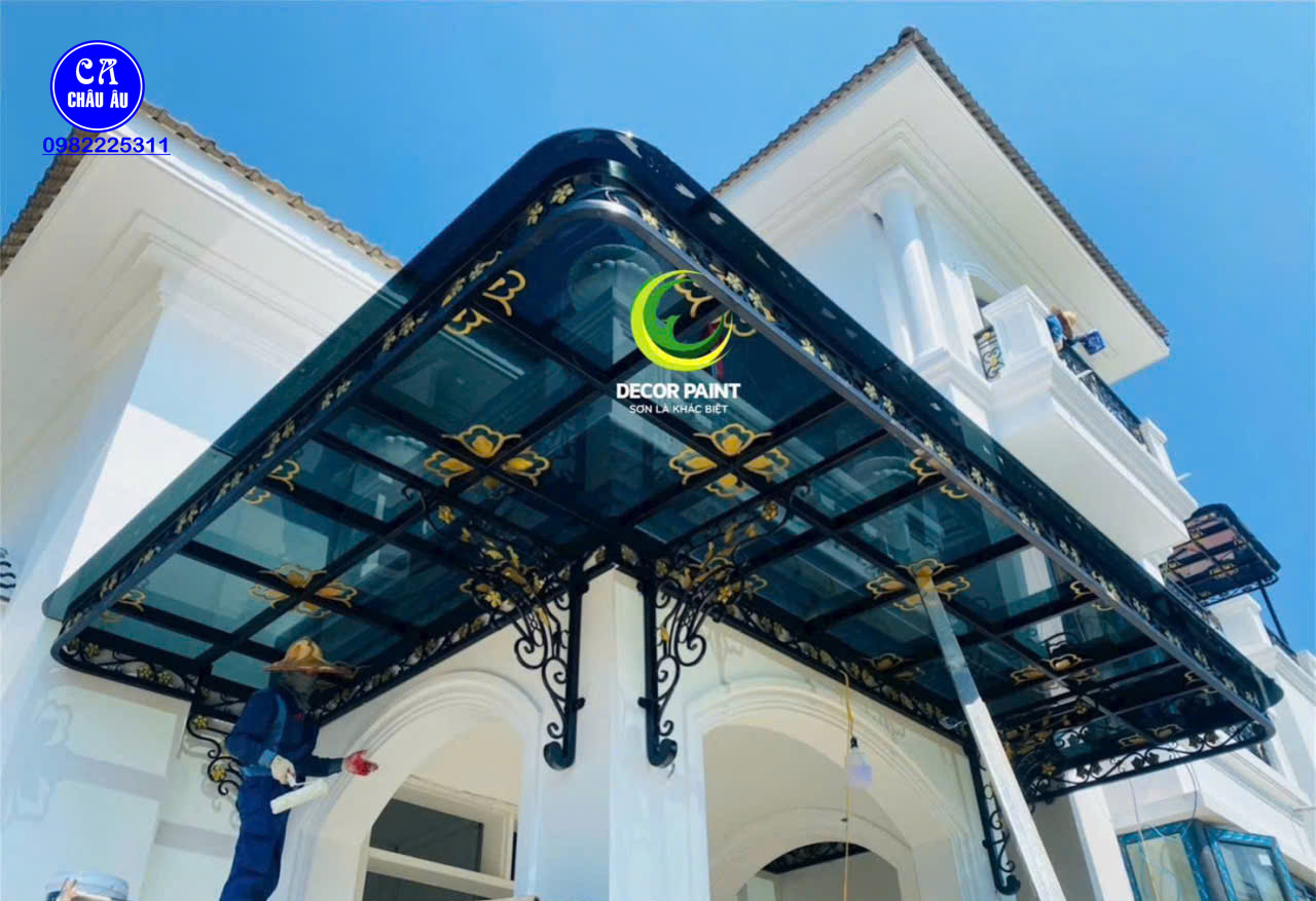 Mái kính sắt nghệ thuật sang trọng Mái kính sắt nghệ thuật sang trọng